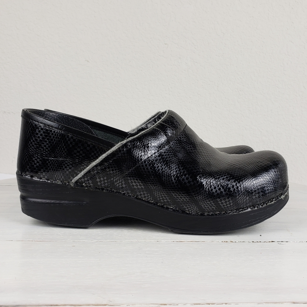 429GAP Dansko embossed clogs grey and black 38 / 7.5-8